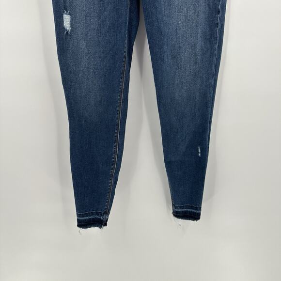 Spanx Jeans Women Medium Blue Ankle Skinny High Rise Shaping Core Control - Picture 3 of 16